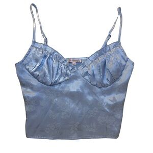 Blue Floral Women's Tank Top